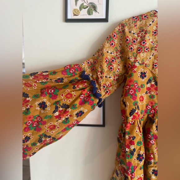 🌸Generation Hippie Style Dress Pom Pom Sleeves - Picture 4 of 4